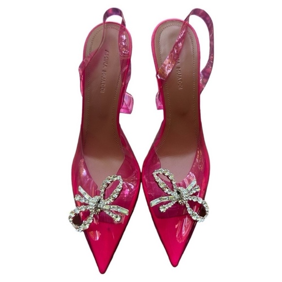 Amina Muaddi Rosie 110mm Crystal Embellished Pump - Picture 2 of 10